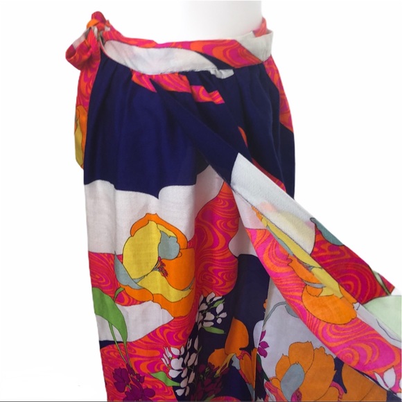 Vintage Dresses & Skirts - Vintage Alice of California Maxi Wrap Skirt